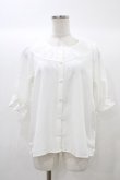画像1: m petit by misako / MSKデシンレースエリブラウス M ホワイト H-25-12-21-1058-LO-BL-NS-ZH (1)