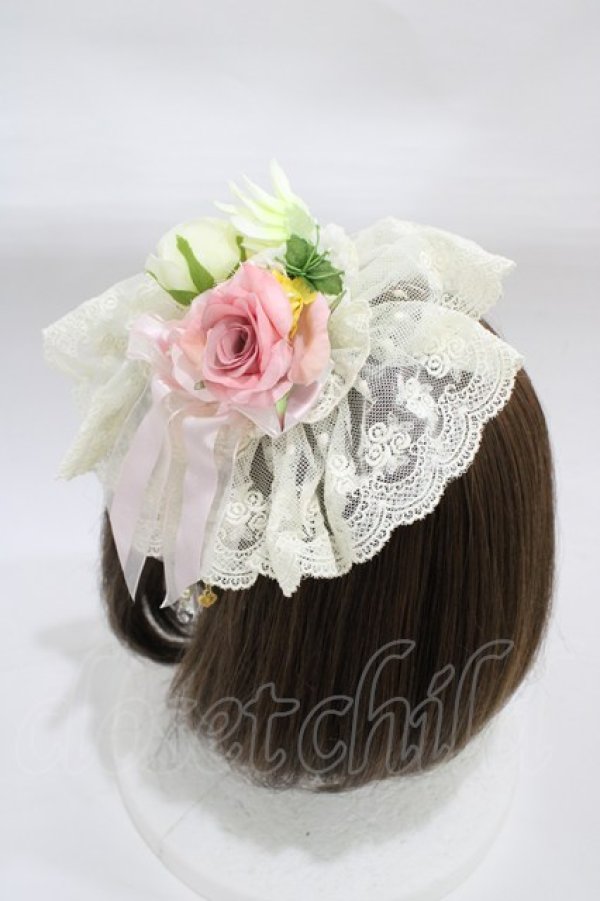 画像2: BABY,THE STARS SHINE BRIGHT / 木漏れ日のフローレンスヘッドドレス  ピンク H-25-12-21-1008-BA-AC-NS-ZH (2)