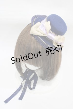 画像: BABY,THE STARS SHINE BRIGHT / Wonderland ミニハット  ネイビー H-25-12-21-1011-BA-AC-NS-ZH
