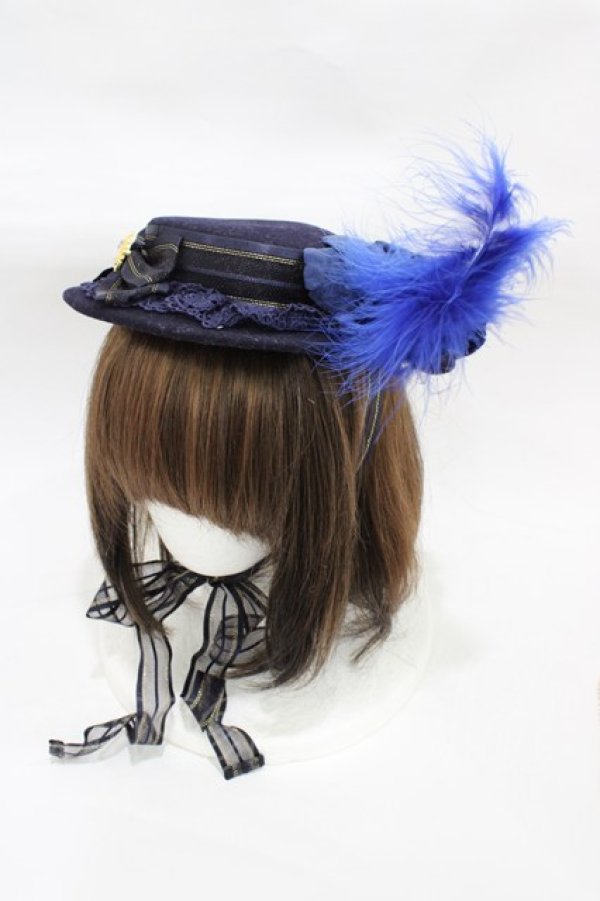 画像1: BABY,THE STARS SHINE BRIGHT / Veronica Roseキャノチエ  ネイビー H-25-12-21-1012-BA-AC-NS-ZH (1)