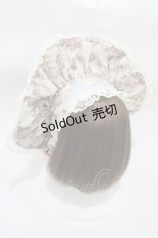 画像2: BABY,THE STARS SHINE BRIGHT / Flying Love From Juliet柄ボンネット  ノスタルジックアイボリー H-25-12-21-1013-BA-AC-NS-ZH (2)