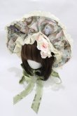 画像1: BABY,THE STARS SHINE BRIGHT / Fragrant Rose Memories柄ボンネット  ローズマリー(若草) H-25-12-21-1014-BA-AC-NS-ZH (1)