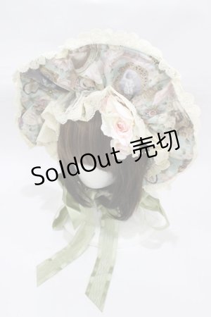 画像: BABY,THE STARS SHINE BRIGHT / Fragrant Rose Memories柄ボンネット  ローズマリー(若草) H-25-12-21-1014-BA-AC-NS-ZH
