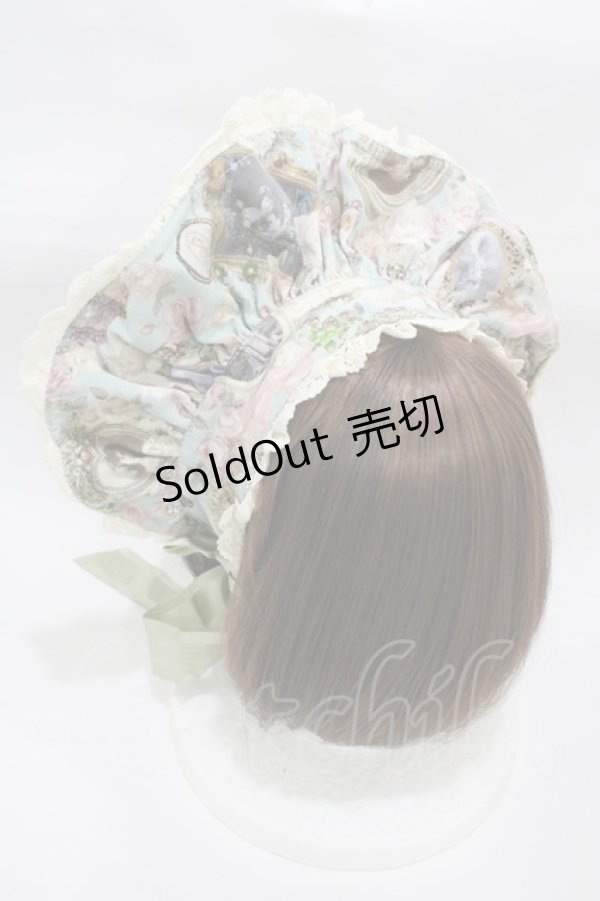 画像2: BABY,THE STARS SHINE BRIGHT / Fragrant Rose Memories柄ボンネット  ローズマリー(若草) H-25-12-21-1014-BA-AC-NS-ZH (2)