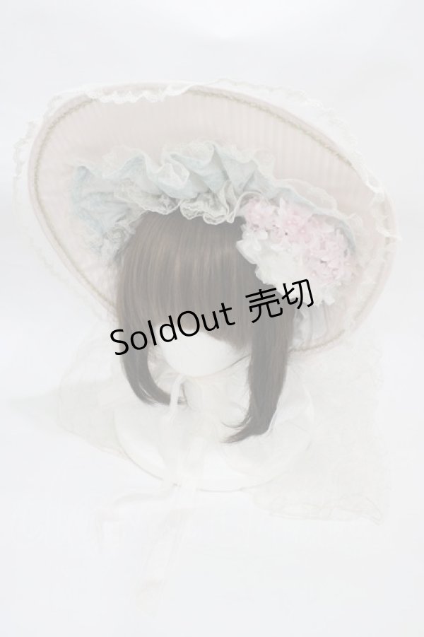 画像1: BABY,THE STARS SHINE BRIGHT / Le Palais du Miroirボンネット  ピンク H-25-12-21-1016-BA-AC-NS-ZH (1)