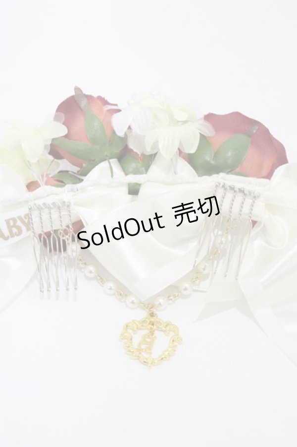 画像3: BABY,THE STARS SHINE BRIGHT / Lady Victorian Roseブーケコーム  オフ白 H-25-12-21-1002-BA-AC-NS-ZH (3)