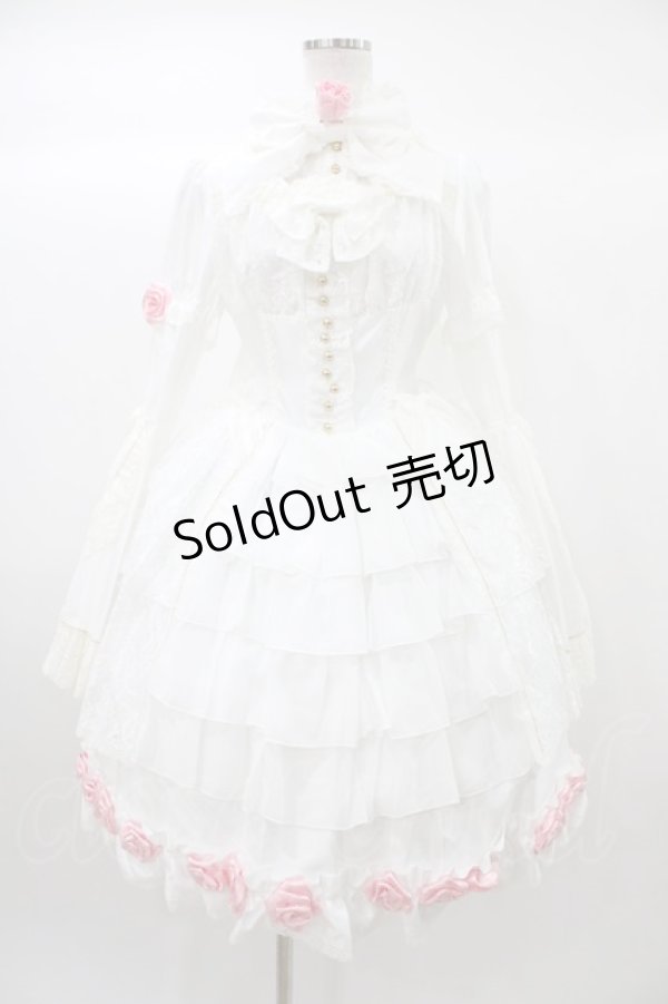 画像1: ALICE and the PIRATES / ミルクティードレスセット/中村明日美子先生コラボ Free オフ白 H-25-12-21-1025-PA-OP-NS-ZH (1)