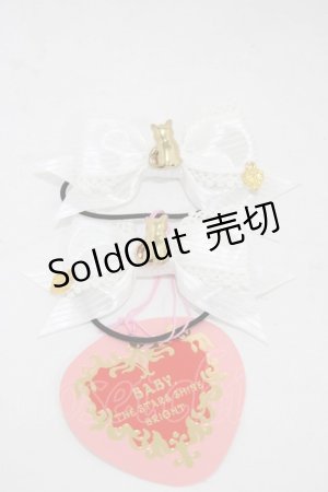 画像: BABY,THE STARS SHINE BRIGHT / Kitten’s Sweet リボンゴム  オフ白 H-25-12-21-1004-BA-AC-NS-ZH