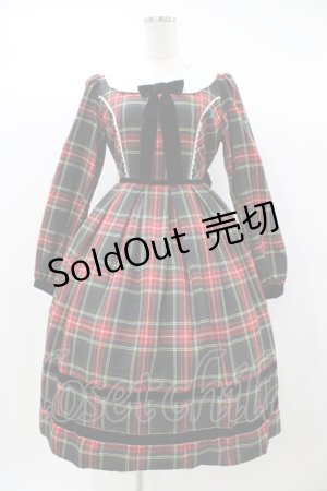 画像: Angelic Pretty / Britishタータンワンピース Free グリーン H-25-12-21-1029-AP-OP-NS-ZH
