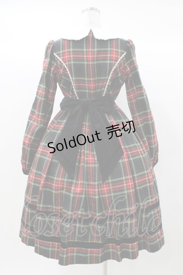 画像2: Angelic Pretty / Britishタータンワンピース Free グリーン H-25-12-21-1029-AP-OP-NS-ZH (2)