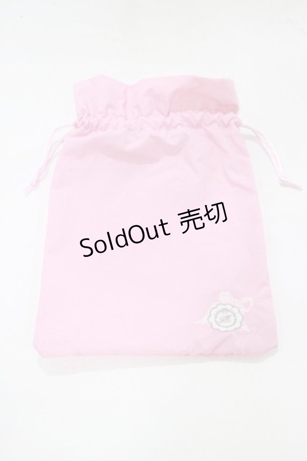 画像3: m petit by misako / くま刺繍ショッピングバッグ  ピンク H-25-12-21-005-LO-ZA-NS-ZH (3)