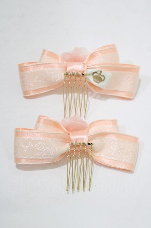 画像3: ALICE and the PIRATES / Schone Rose von Schwesternコーム  サーモンピンク H-25-12-21-068-PA-AC-NS-ZH (3)