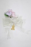 画像2: ALICE and the PIRATES / あじさいのフリルリボンバレッタ  オフ白 H-25-12-21-070-PA-AC-NS-ZH (2)