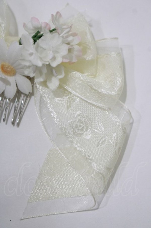 画像3: BABY,THE STARS SHINE BRIGHT / Trifolium仕立てのFairyコーム  オフ白 H-25-12-21-072-BA-AC-NS-ZH (3)