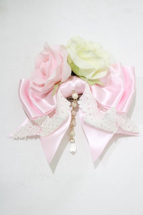 画像2: BABY,THE STARS SHINE BRIGHT / フローレンスマリーバレッタ  ピンク H-25-12-21-073-BA-AC-NS-ZH (2)