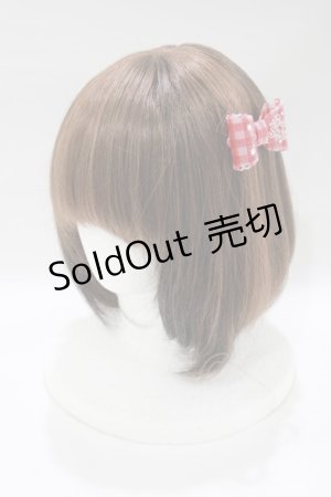 画像: BABY,THE STARS SHINE BRIGHT / Twinkleギンガムリボンバレッタ  レッド H-25-12-21-074-BA-AC-NS-ZH