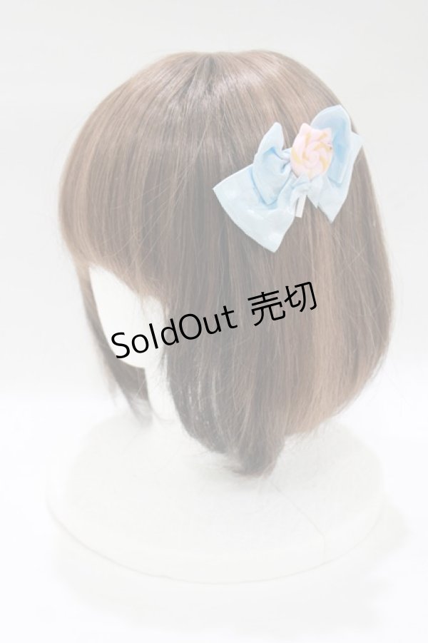 画像1: ALICE and the PIRATES / キャンディキャットリボンコーム  サックス H-25-12-21-077-PA-AC-NS-ZH (1)