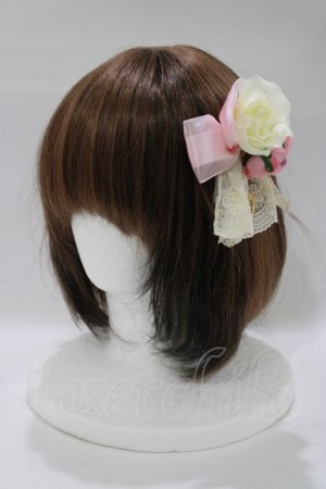 画像: ALICE and the PIRATES / フルールリボンピンクリップ  ピンク H-25-12-21-080-PA-AC-NS-ZH