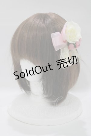 画像: ALICE and the PIRATES / フルールリボンピンクリップ  ピンク H-25-12-21-080-PA-AC-NS-ZH