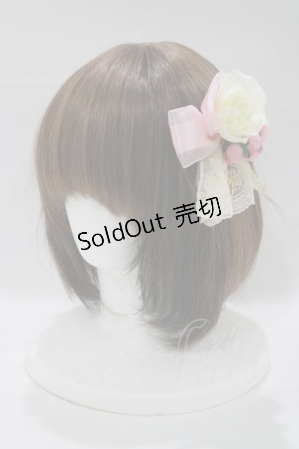 画像1: ALICE and the PIRATES / フルールリボンピンクリップ  ピンク H-25-12-21-080-PA-AC-NS-ZH (1)