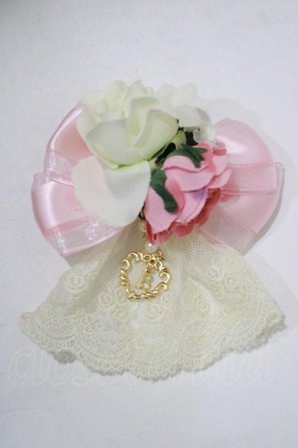 画像2: ALICE and the PIRATES / フルールリボンピンクリップ  ピンク H-25-12-21-080-PA-AC-NS-ZH (2)