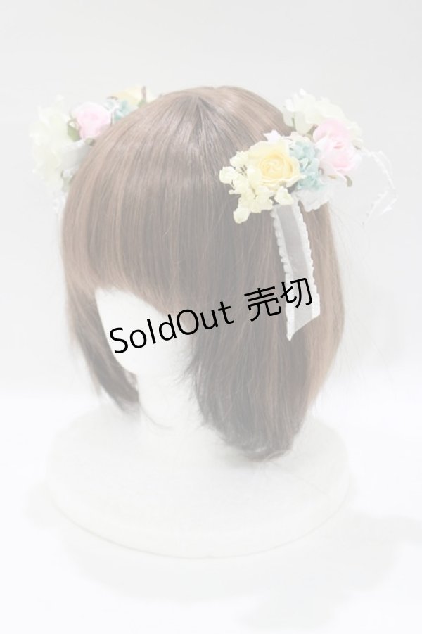 画像1: BABY,THE STARS SHINE BRIGHT / St.Mary Holy お花コーム  オフ白 H-25-12-21-082-BA-AC-NS-ZH (1)