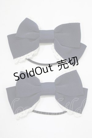 画像: BABY,THE STARS SHINE BRIGHT / グログランリボンゴム  ネイビー H-25-12-21-083-BA-AC-NS-ZH