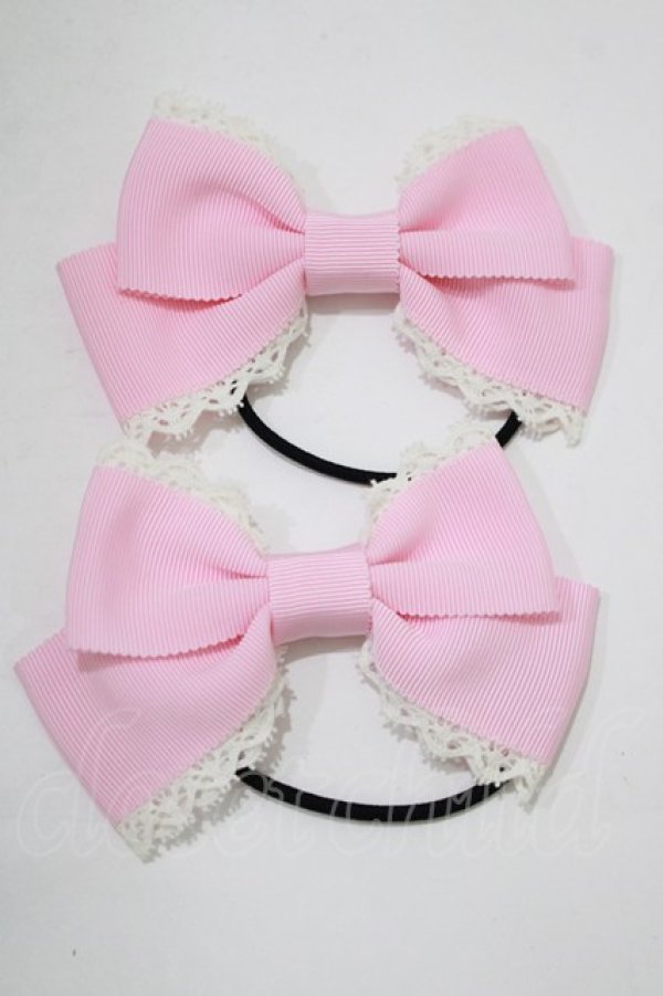 画像1: BABY,THE STARS SHINE BRIGHT / グログランリボンゴム  ピンク H-25-12-21-084-BA-AC-NS-ZH (1)