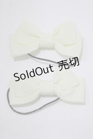 画像: BABY,THE STARS SHINE BRIGHT / グログランリボンゴム  アイボリー H-25-12-21-086-BA-AC-NS-ZH