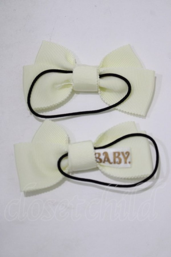 画像2: BABY,THE STARS SHINE BRIGHT / グログランリボンゴム  アイボリー H-25-12-21-086-BA-AC-NS-ZH (2)