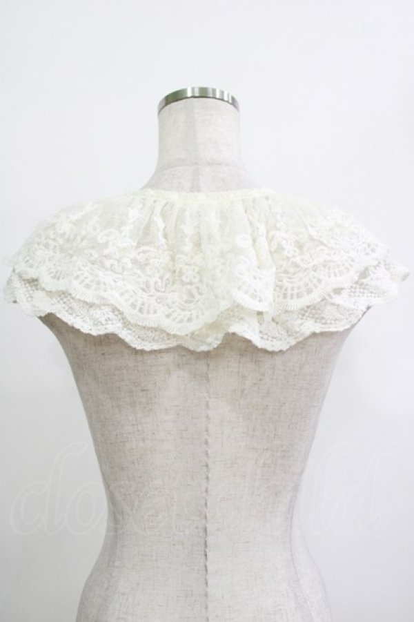 画像2: m petit by misako / AMレースツケエリ  オフ H-25-12-21-008-LO-ZA-NS-ZH (2)