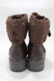 画像3: m petit by misako / ファー付きブーツ M/23cm〜23.5cm ブラウン H-25-12-21-013-LO-SH-NS-ZH (3)