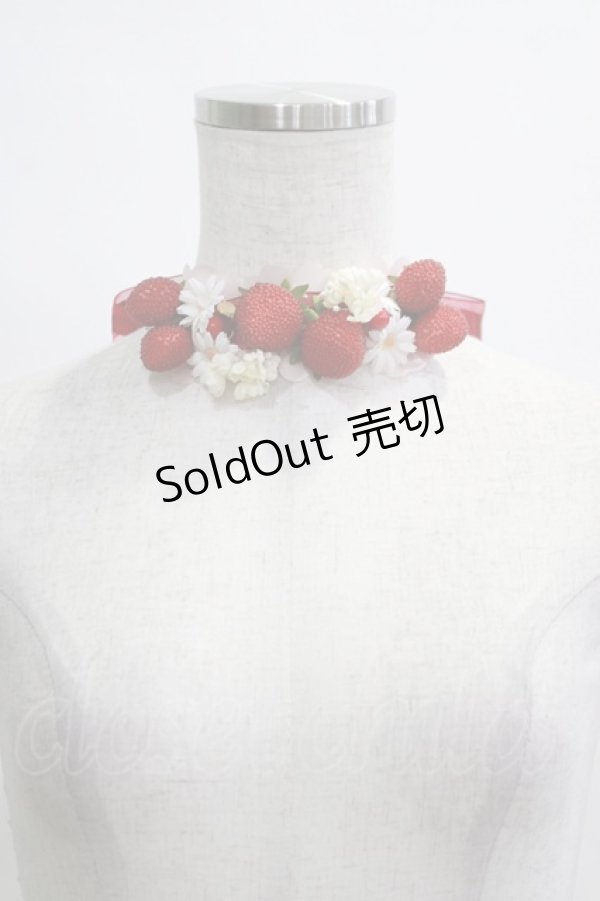 画像2: BABY,THE STARS SHINE BRIGHT / Strawberry Dropsチョーカー  エンジ H-25-12-21-016-BA-AC-NS-ZH (2)