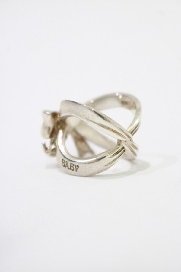 画像2: BABY,THE STARS SHINE BRIGHT / ラッピングリボンリング 9号 シルバー925 H-25-12-21-023-BA-AC-NS-ZH (2)