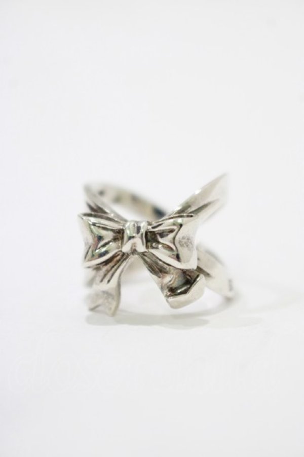 画像1: BABY,THE STARS SHINE BRIGHT / ラッピングリボンリング 13号 シルバー925 H-25-12-21-024-BA-AC-NS-ZH (1)