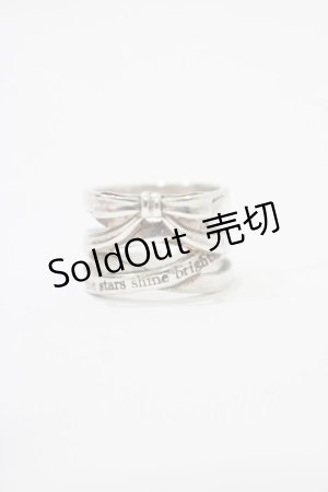 画像: BABY,THE STARS SHINE BRIGHT / レースアップリボンリング 9号 シルバー925 H-25-12-21-027-BA-AC-NS-ZH