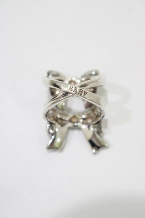 画像4: BABY,THE STARS SHINE BRIGHT / ダブルリボンリング 9号 シルバー925 H-25-12-21-028-BA-AC-NS-ZH (4)