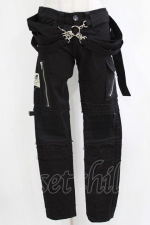 画像: STIGMATA / ダメージパンツ XS ブラック H-25-12-22-025-GO-PA-KB-ZH