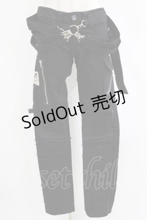 画像: STIGMATA / ダメージパンツ XS ブラック H-25-12-22-025-GO-PA-KB-ZH