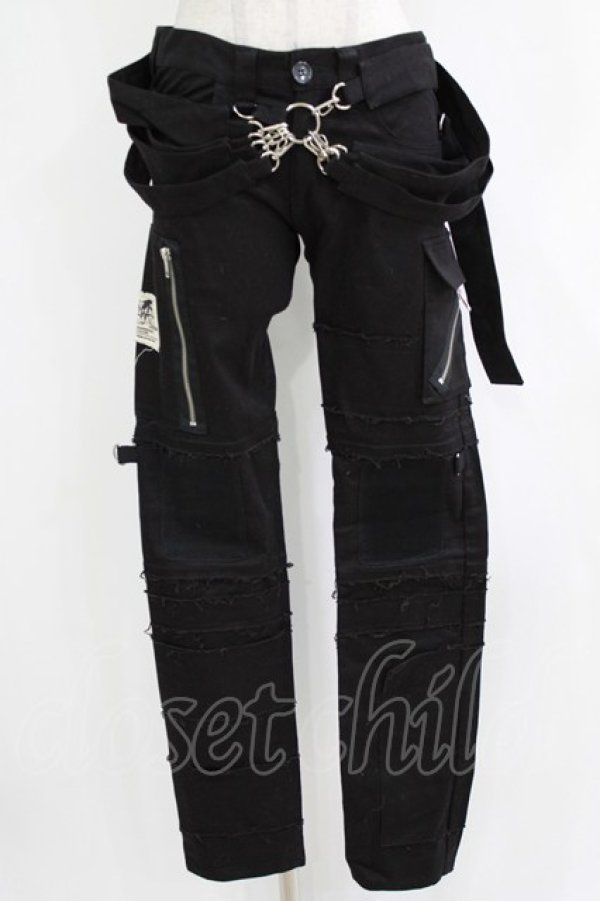 画像1: STIGMATA / ダメージパンツ XS ブラック H-25-12-22-025-GO-PA-KB-ZH (1)