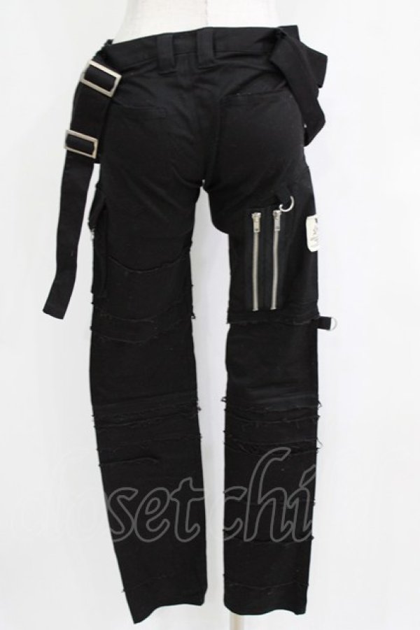 画像3: STIGMATA / ダメージパンツ XS ブラック H-25-12-22-025-GO-PA-KB-ZH (3)