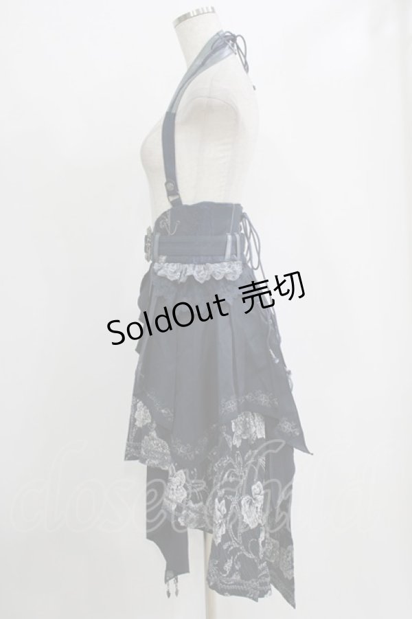 画像2: Ozz oneste / Pirates Roseコルセットスカート  ネイビー H-25-12-22-027-OO-SK-KB-ZH (2)