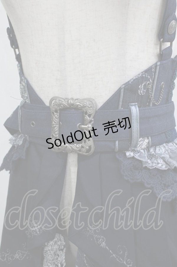 画像4: Ozz oneste / Pirates Roseコルセットスカート  ネイビー H-25-12-22-027-OO-SK-KB-ZH (4)