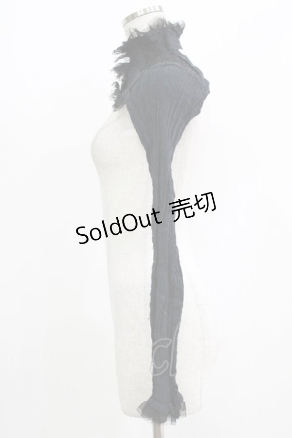 画像2: alice auaa / 楊柳切替ショートボレロ  ブラック H-25-12-22-028-AA-TO-KB-ZH (2)