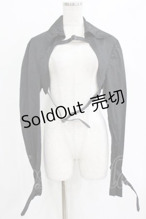 画像: alice auaa / 前ベルトジャケット 1（メンズサイズ） ブラック H-25-12-22-029-AA-TO-KB-ZH