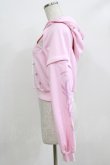 画像2: KRY CLOTHING / 「LUNA」変形スタッズパーカー  ピンク×ピンクストーン H-25-12-22-034-EL-TO-KB-ZH (2)