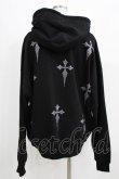 画像3: REFLEM / クロス総柄ラインストーンZIPパーカー  ブラック H-25-12-22-035-PU-TO-KB-ZH (3)
