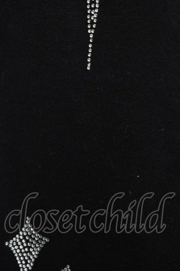 画像4: REFLEM / クロス総柄ラインストーンZIPパーカー  ブラック H-25-12-22-035-PU-TO-KB-ZH (4)