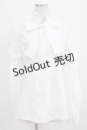 画像: MIHO MATSUDA / ブラウス・ラウド M ホワイト H-25-12-22-038-GO-BL-KB-ZH