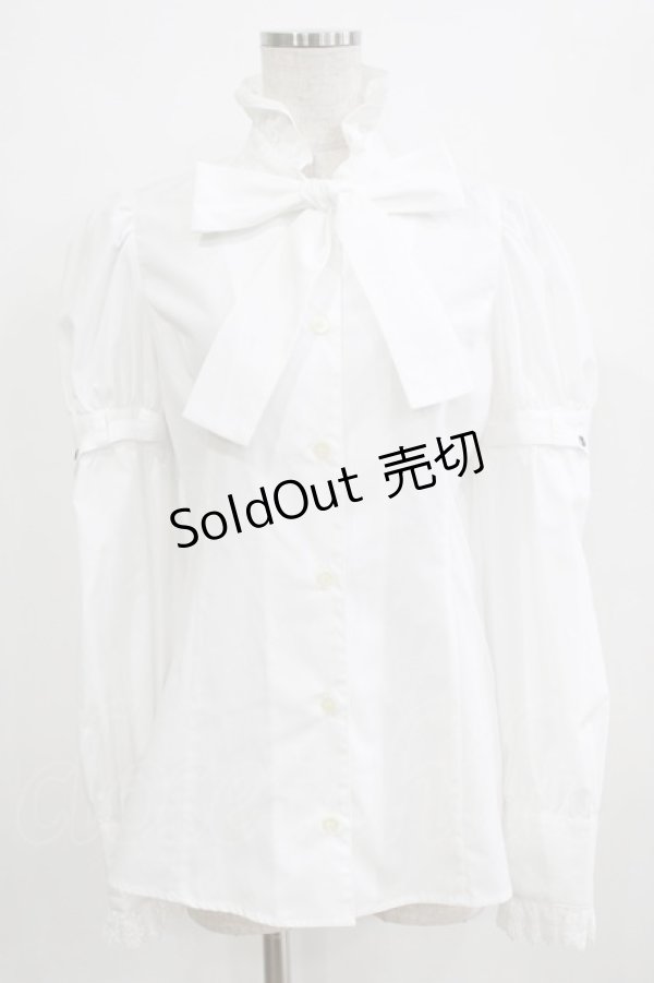 画像1: MIHO MATSUDA / ブラウス・ラウド M ホワイト H-25-12-22-038-GO-BL-KB-ZH (1)